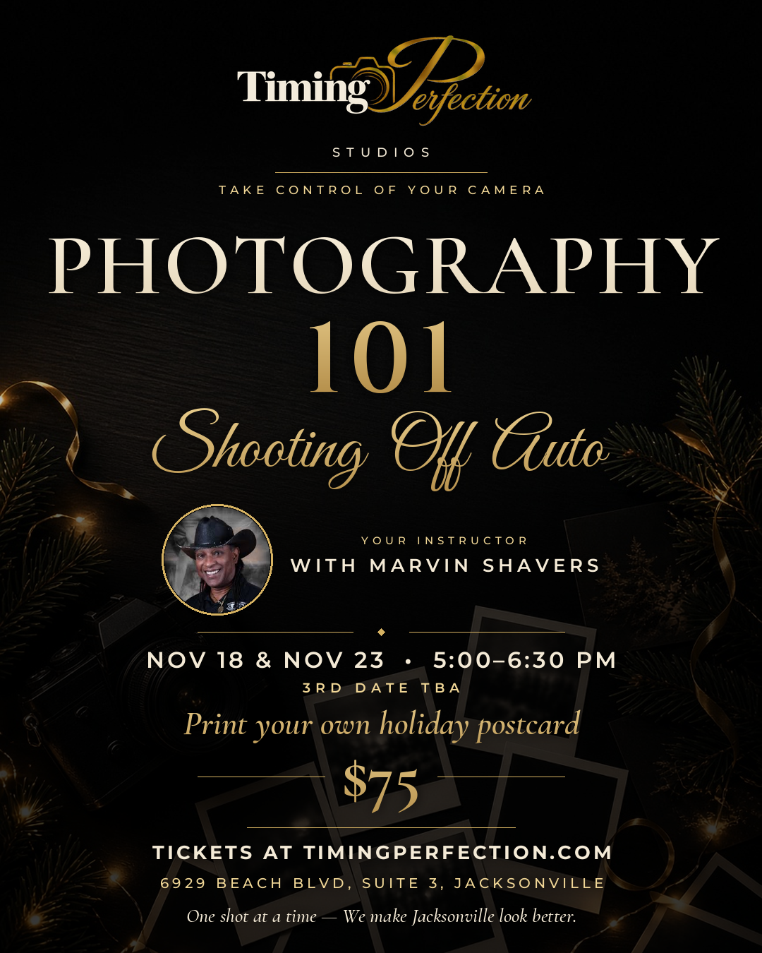 Photography 101: Shooting Off Auto (Class 2) event artwork